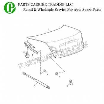 30000318 Gas Strut For Trunk For MG550,MG6
